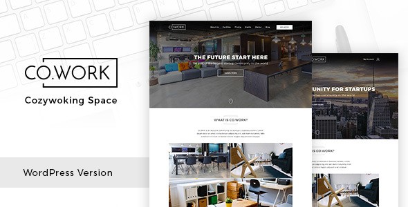 cowork open office creative space wordpress theme