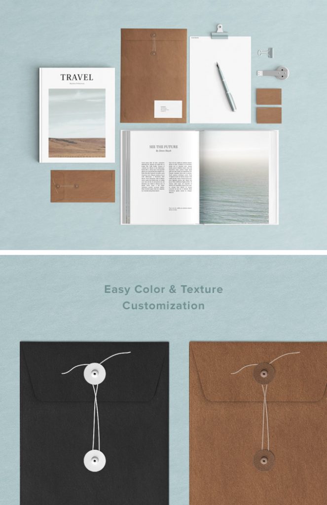 Download 15 Free Branding Mockups PSD with Stationery Items - Super ...