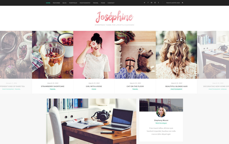 Josephine - Premium WordPress theme for Lifestyle Bloggers