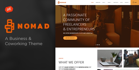 Nomad - Business & Coworking Space Theme