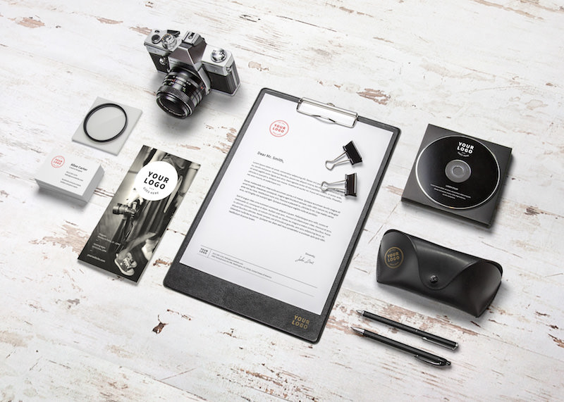 Free PSD Mockup for Photography Branding Showcase