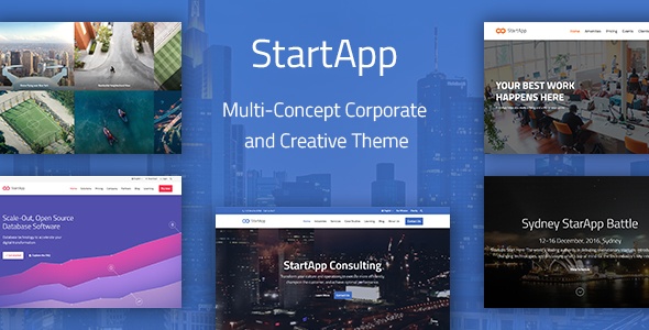 StartApp - Multi-Concept Corporate And Creative Theme