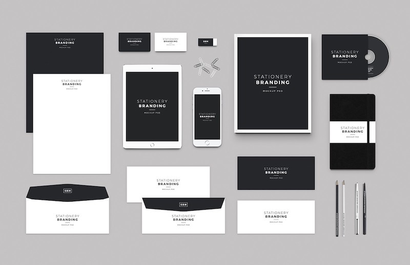 Download 15 Free Branding Mockups PSD with Stationery Items - Super ...