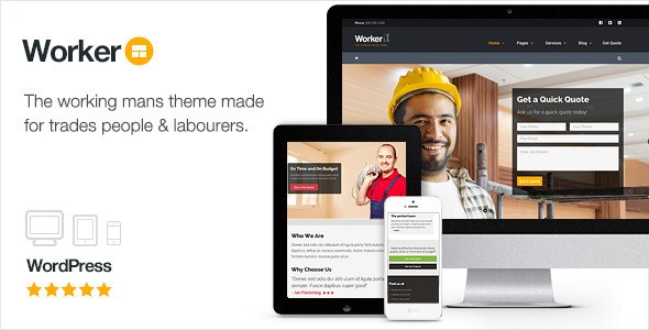 Worker - The Working Mans WordPress Theme