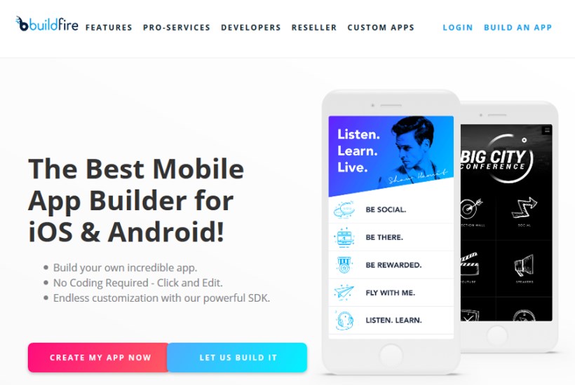 buildfire mobile app builder