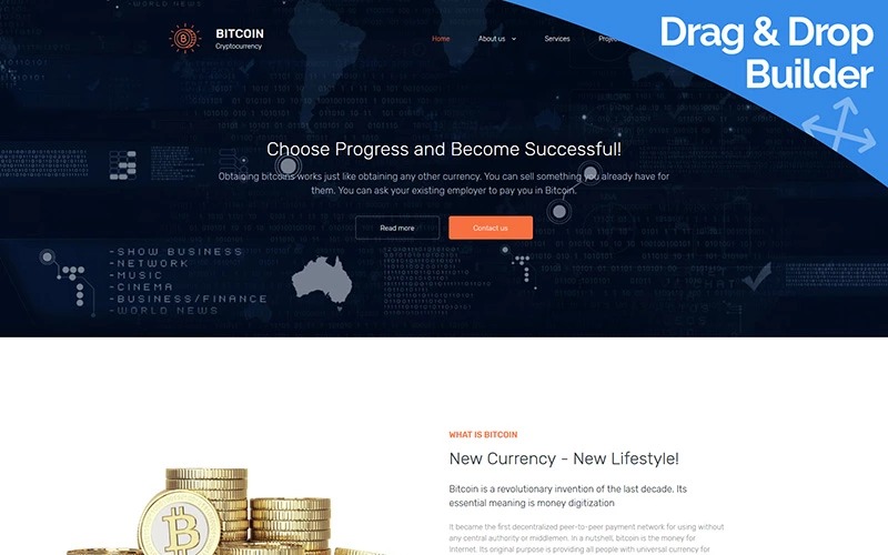 17 Best Bitcoin Cryptocurrency Website Templates Themes Super - 