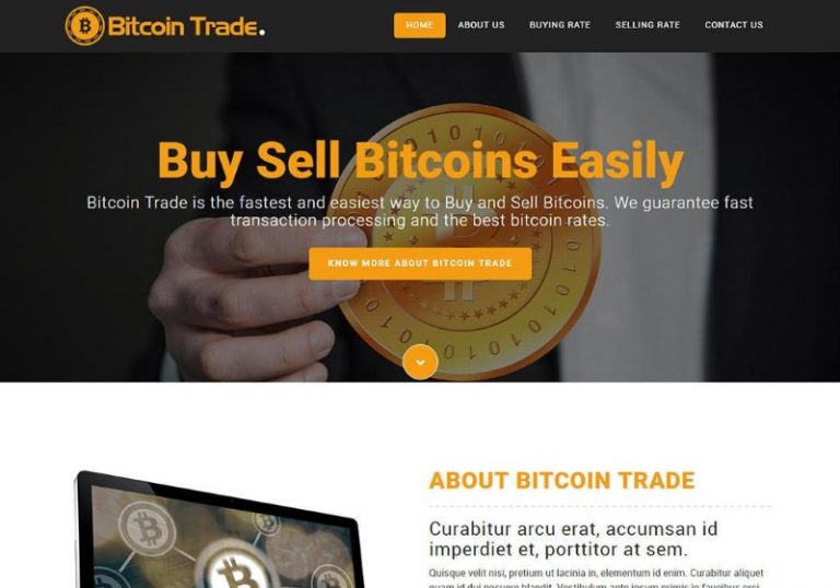 btc website templates