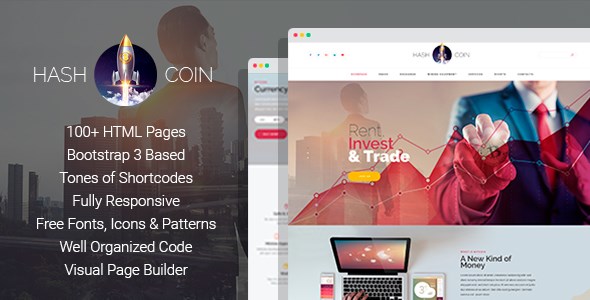 hashcoin html cryptocurrency website template