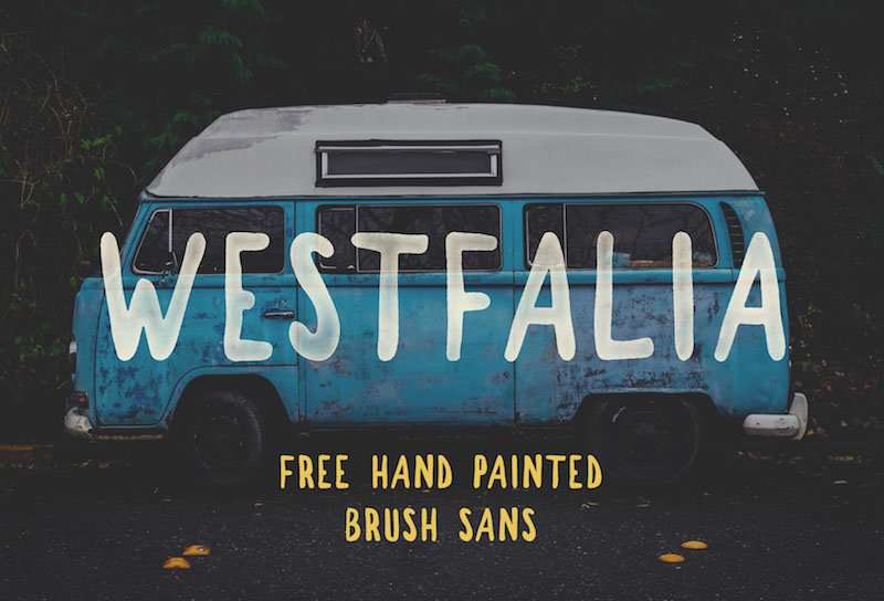 Westfalia Free Brush Sans Font