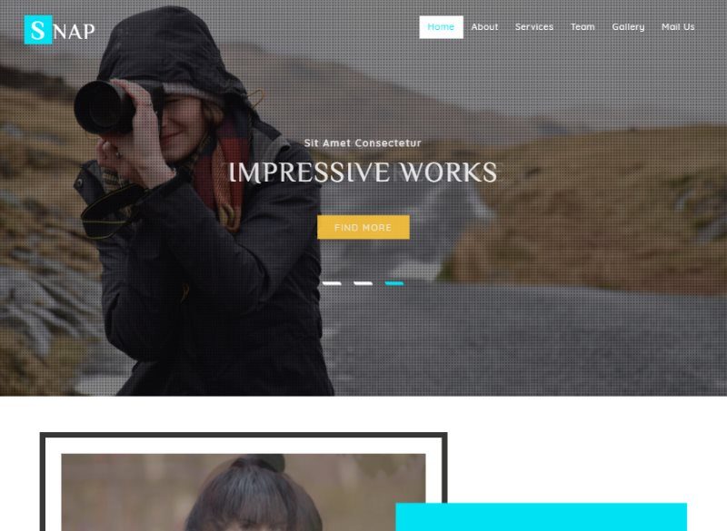 snap photo gallery bootstrap template