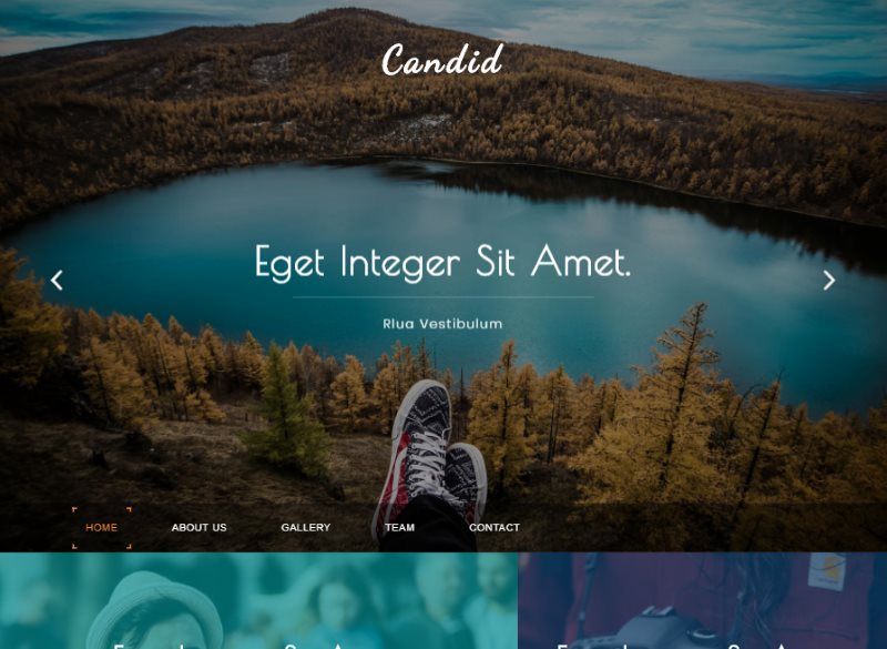 candid photo gallery bootstrap template