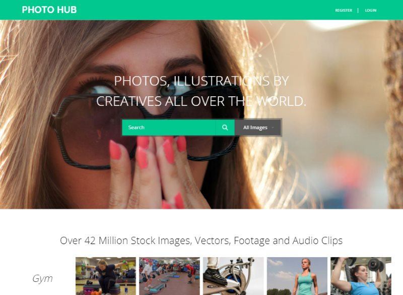 photo hub photo gallery template