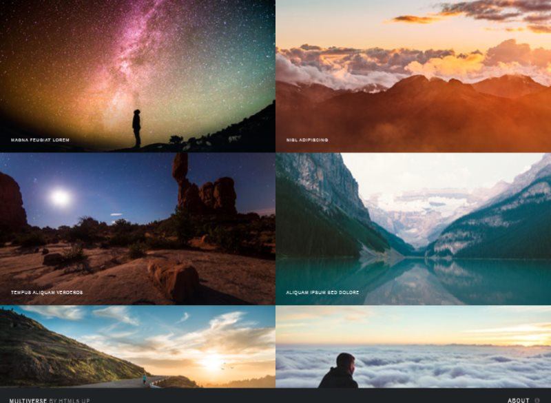 multiverse html template