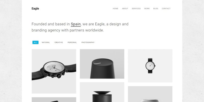 eagle responsive minimal html template