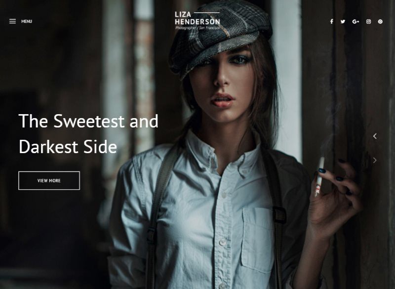 liza photo html template