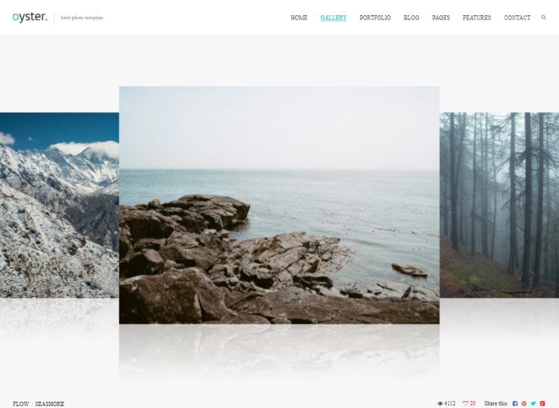 oyster creative photography html template