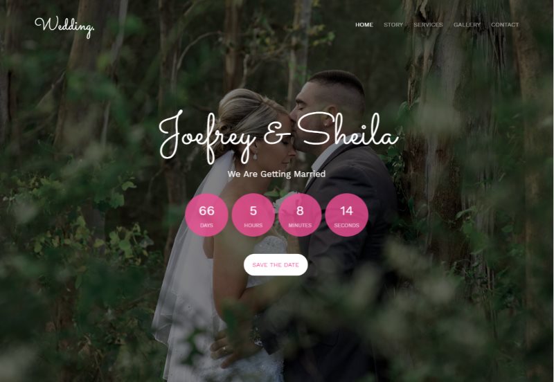 Wedding Website Html Templates Free Download