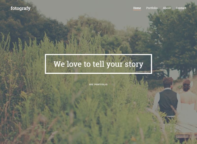 fotografy free html5 template