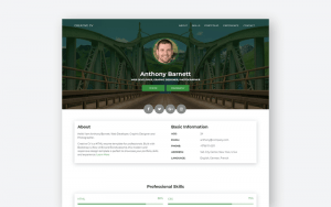 25 Professional HTML & CSS Resume Templates for Free Download (and