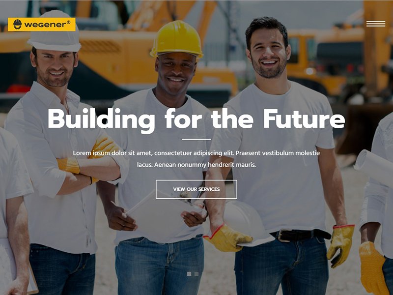 Wegener | Construction & Engineering WP Theme