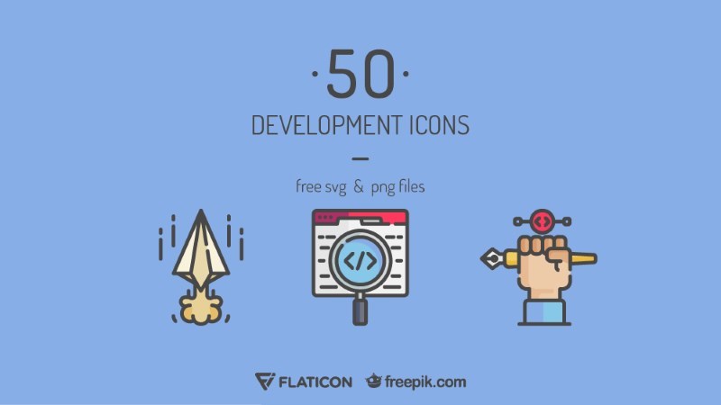 development icons featured