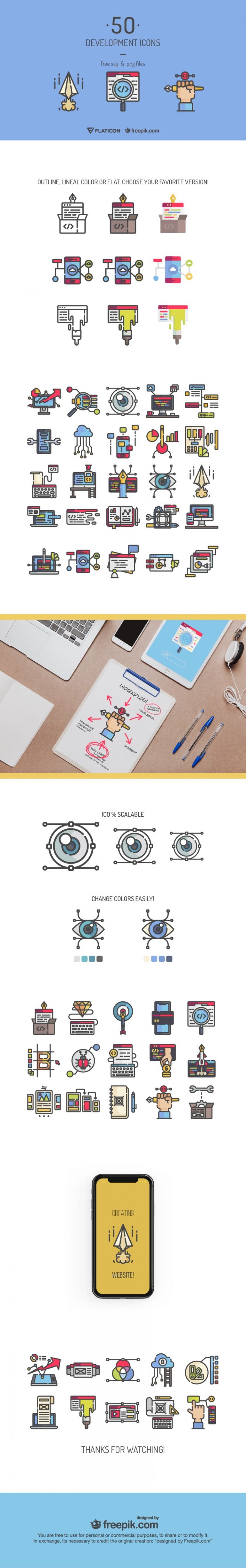 50 Free Development Related Icons - SVG & PNG - Super Dev Resources