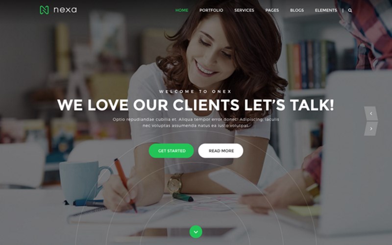 16 nexa creative agency portfolio theme