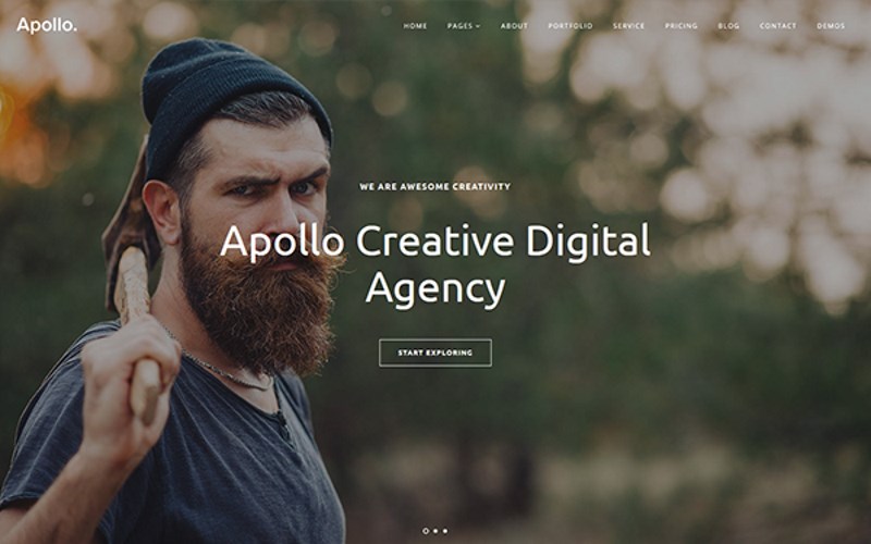 21 apollo one page bootstrap4 template