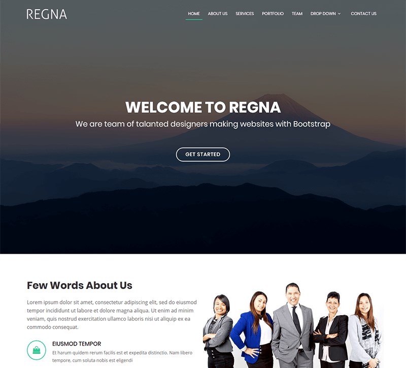 5 regna agency template