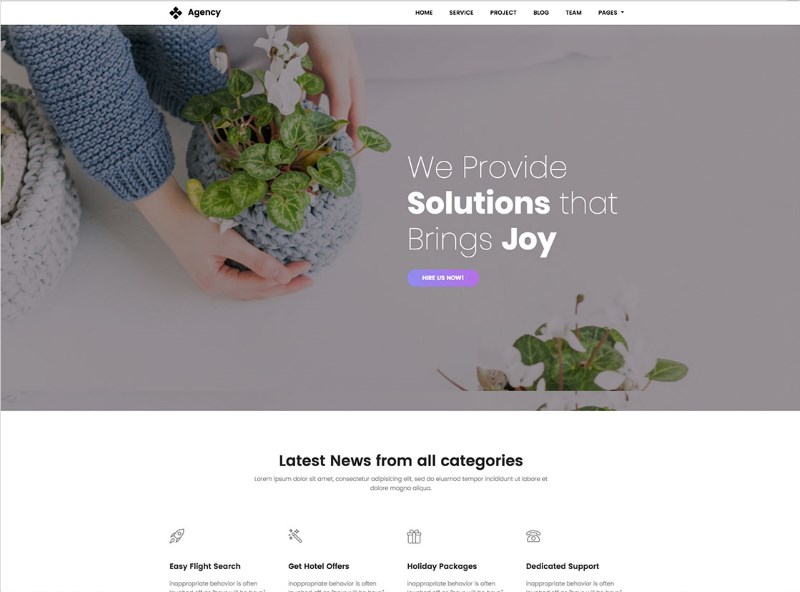 6 creative agency website template