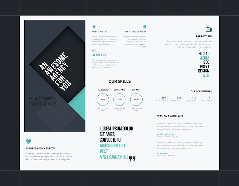 Download 25 Tri Fold Brochure Templates Psd Ai Indd Free Premium Super Dev Resources Yellowimages Mockups