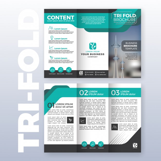 quad fold brochure illustrator templates