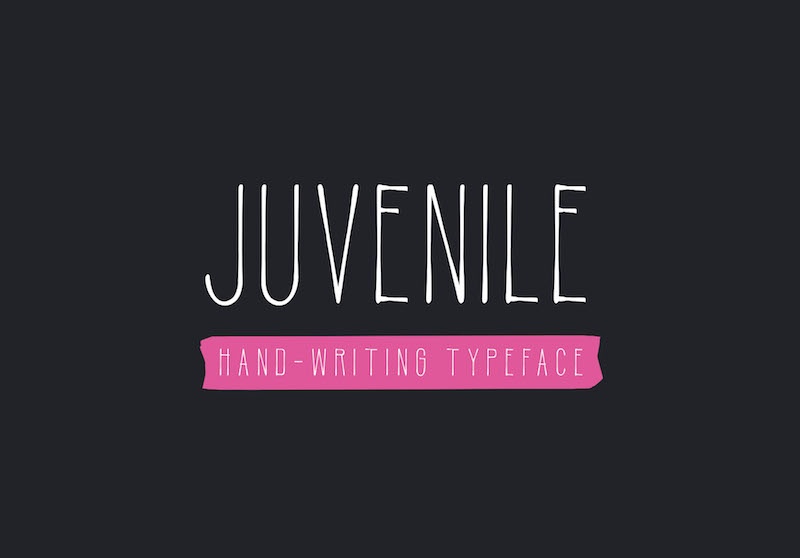 juvenile handwriting font