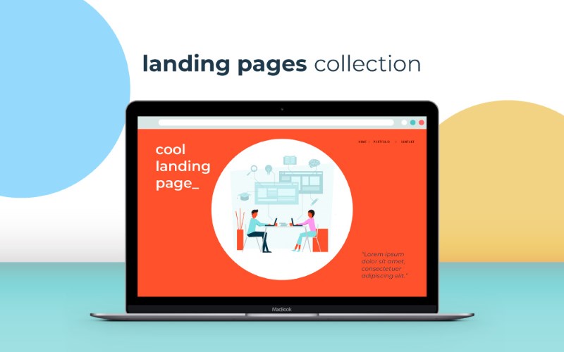 landing page illustrations freebie