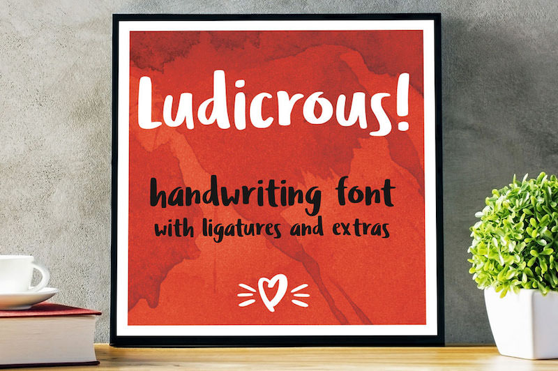 ludicrous free handwriting font