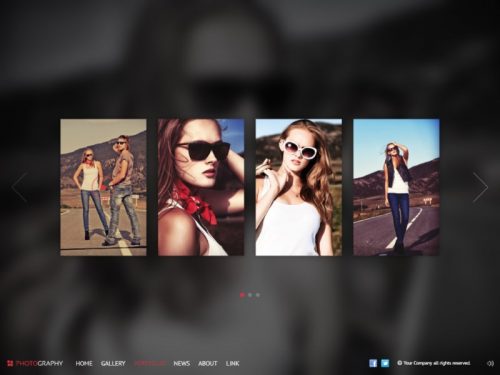 pinetree photography html5 template