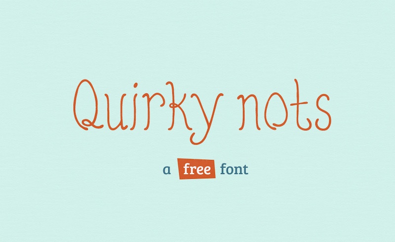 quirky nots free font