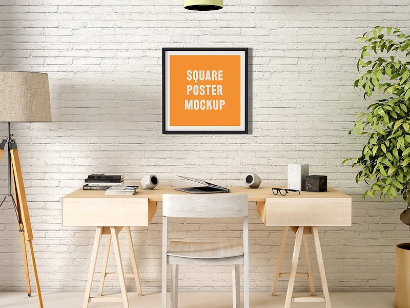 square poster mockup