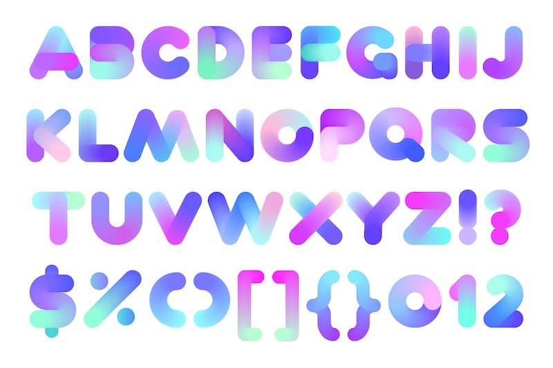 Multi Color Fonts Free Download
