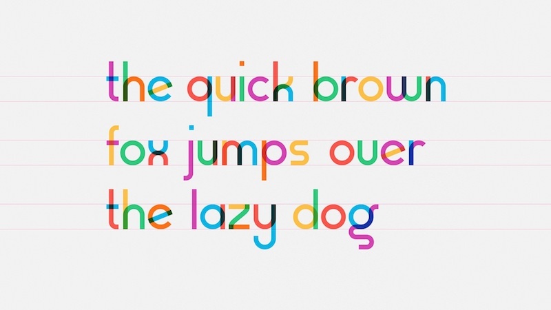 gilbert color font