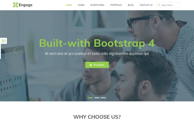 Engage Multi Purpose Bootstrap 4 Template Free Download - Templates ...