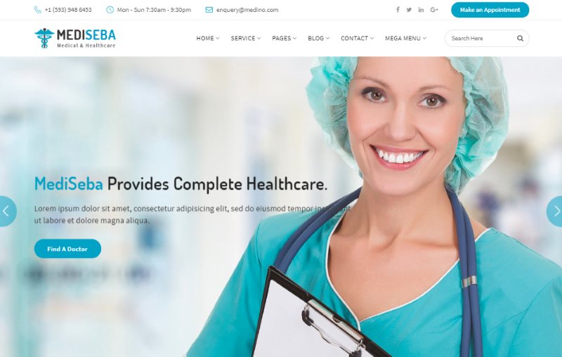 Mediseba Medical and Healthcare Template