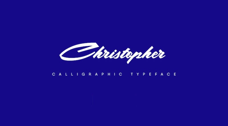 christopher free typeface