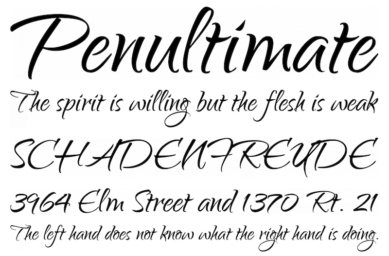 qwigley contemporary calligraphy font