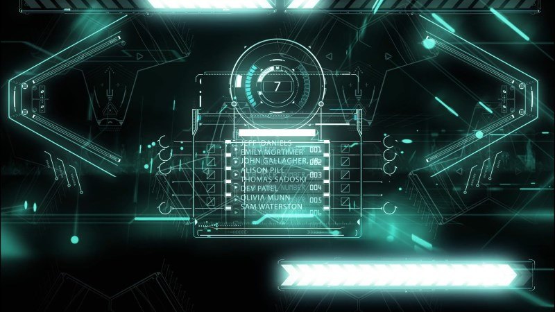 Science Fiction Overhead Display Video Background