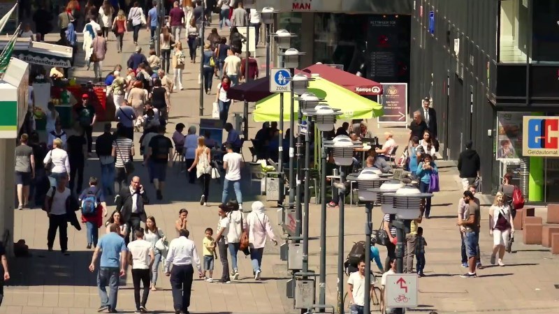 Shopping Pedestrian Time Lapse City