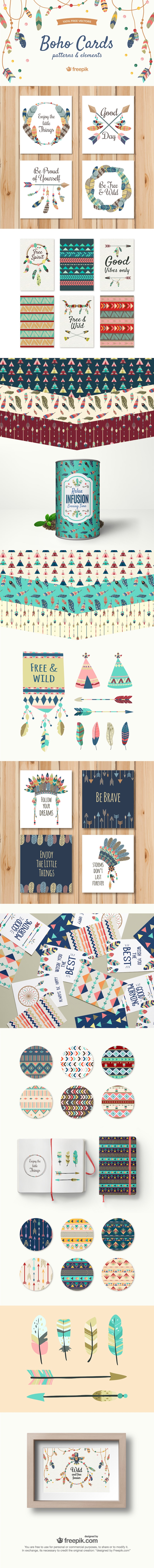 free boho vector elements