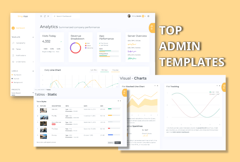 bootstrap admin templates