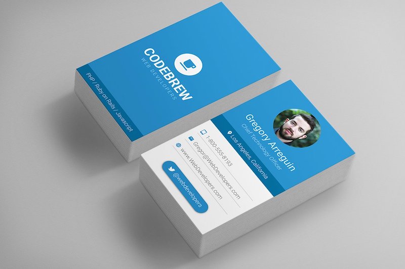 material design business card templates