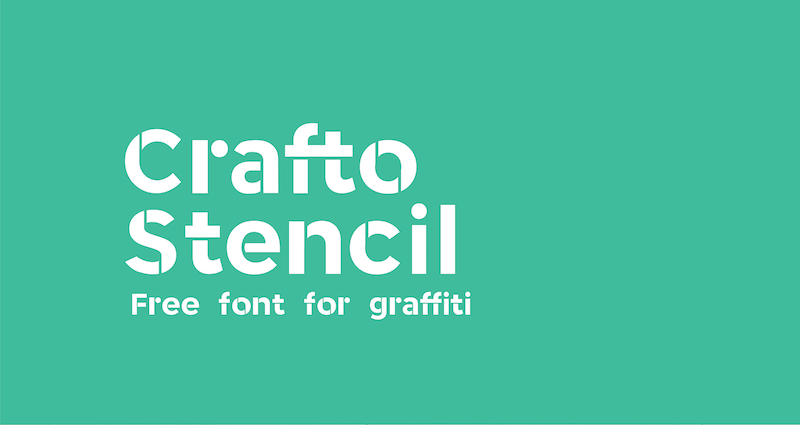 crafto stencil free font